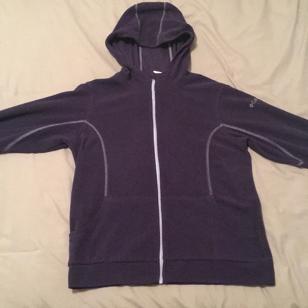 purple Columbia zip up sweatshirt